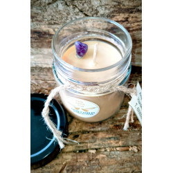 Αρωματικό κερί από φυτική σόγια σε βάζο γυάλινο